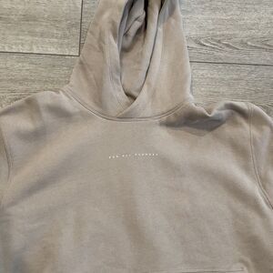 Lululemon Hoodie Mens Medium Beige Steady State Pullover Athleisure Gym Running